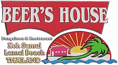 Beer's Bungalows and Guesthouse, Koh Sumui, Lamai Beach, resort on Koh Samui, beach bungslows for reasonable price, restaurant lamai beach
